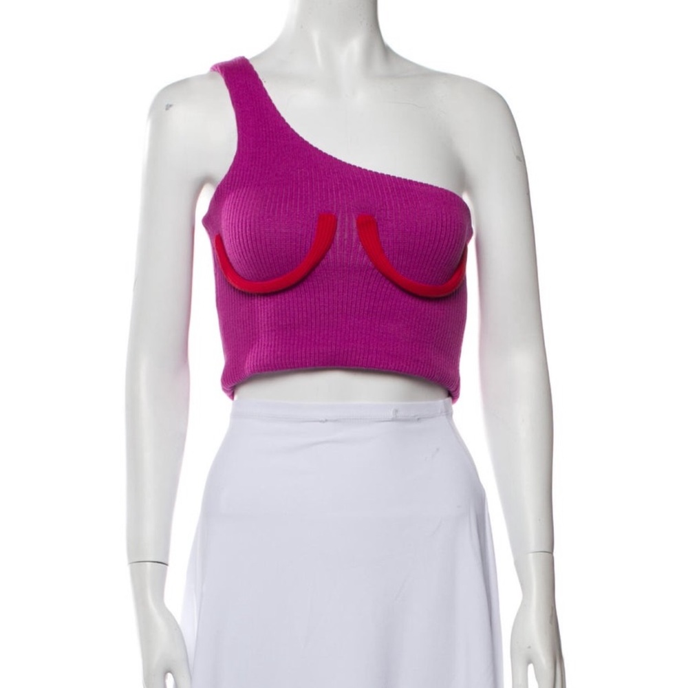 Orseund Iris one-shoulder crop top